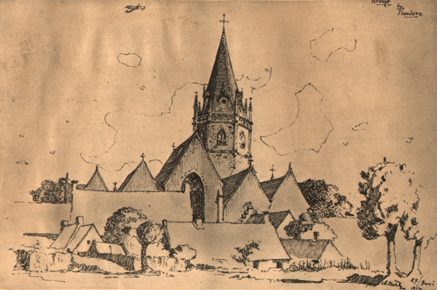 Iglesia-de-Ardoye-Flandes.-1917